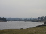 SX12653 High Water at bridge to Sewege treatment Ogmore by Sea.jpg